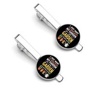 Mi jardín y pasar el rato con mis perros 2 clips de corbata para hombre, plateados, redondos, para corbata, juego de 2, alfiler de corbata para aniversario de boda, graduación de negocios