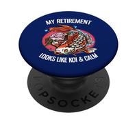 Mi Jubilación Parece Koi Y Calma PopSockets PopGrip Adhesivo