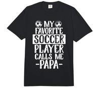 Mi Jugador de fútbol Favorito me Llama papá Abuelo, Regalo de fútbol Comfort Colors Adult Heavyweight T-Shirt