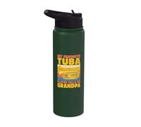 Mi Jugador de Tuba favorito me llama Abuelo de Jugador de Tuba Stainless Steel Insulated Water Bottle