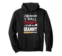Mi Jugador Favorito de T-Ball me Llama el Día de la Madre Grammy Sudadera con Capucha