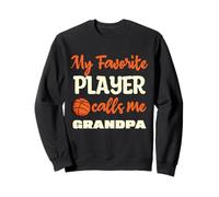 Mi jugador favorito me llama abuelo Día del Padre Sudadera