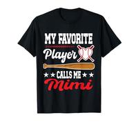 Mi Jugador Favorito me Llama Mimi Baseball Día de la Madre Camiseta