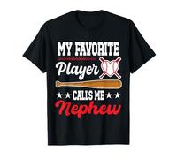 Mi Jugador Favorito me Llama Sobrino béisbol Día de la Madre Camiseta