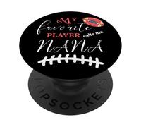 Mi jugadora Favorita me Llama Nana, Linda Abuela fanática del fútbol PopSockets PopGrip Adhesivo