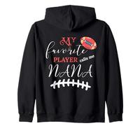 Mi jugadora Favorita me Llama Nana, Linda Abuela fanática del fútbol Sudadera con Capucha