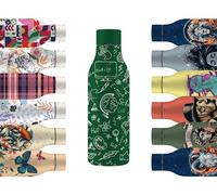 Mi Ko Mi Ka Botella de Agua de Acero Inoxidable - Botella Térmica Reutilizable de Diseño 550ml | Sin BPA | Mantiene 24H Frio / 12H Calor | Termo y Hermética - A Prueba de Fugas (Física Y Química)