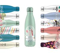 Mi Ko Mi Ka Botella de Agua Térmica de Acero Inoxidable Reutilizable | Sin BPA | Mantiene 24H Frio / 12H Calor | Hermética - Doble Pared a Prueba de Fugas (Sueña A Lo Grande, 750ml)