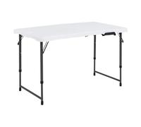 Mi Ko Mi Ka Mesa Plegable Solid 180cm o 122cm, portátil, Normativa Uso público Interior/Exterior (EN 581-1/3) Tablero Resina HDPE 3,5cm, Capacidad 4/6/8 Personas y Carga 150 kg. Multiuso (Mesa 122CM)