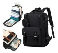 Mi Ko Mi Ka Mochila de Viaje Grande: Resistente al Agua, con Compartimento para Zapatos Separado, Puerto de Carga USB y Diseño Multifuncional Antirrobo. 2210 (266-001)