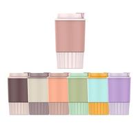 Mi Ko Mi Ka Taza Termo Café y Te para Llevar 360ml - Taza Térmica de Acero Inoxidable con Tapa… (Crema)