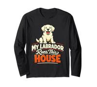 Mi Labrador Corre Esta casa, Divertido Labrador Manga Larga