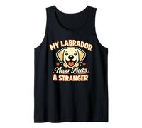 Mi Labrador Nunca Conoce a un extraño, Divertido Labrador Camiseta sin Mangas