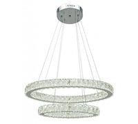 Mi Lampara - Colgante Doble Led Cristal Radon 72w 9000lm4000k Regx60d