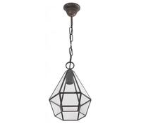 Mi lampara - colgante estepa plata 1xe27 30x20x20
