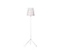 Mi lampara - pie salon serie toscana plata/blanco 1xe27 156x35d