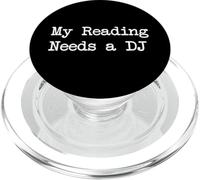Mi lectura necesita una cita divertida de DJ PopSockets PopGrip para MagSafe
