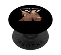 Mi Lengua te Lame pangolín PopSockets PopGrip Adhesivo