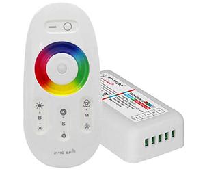 Mi-Light - Juego de Luces LED RF + Mando a Distancia táctil 2,4 G 12/24 V | RGBW - Control para Tiras LED RGB + W