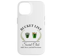Mi lista de deseos club social jugador de golf y cubo de cerveza Carcasa para iPhone 14