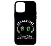 Mi lista de deseos club social jugador de golf y cubo de cerveza humor Carcasa para iPhone 12 mini