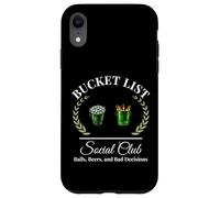 Mi lista de deseos club social jugador de golf y cubo de cerveza humor Carcasa para iPhone XR