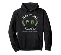 Mi lista de deseos club social jugador de golf y cubo de cerveza humor Sudadera con Capucha