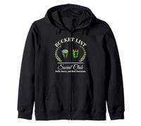 Mi lista de deseos club social jugador de golf y cubo de cerveza humor Sudadera con Capucha