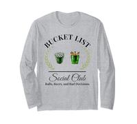 Mi lista de deseos club social jugador de golf y cubo de cerveza Manga Larga
