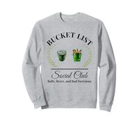Mi lista de deseos club social jugador de golf y cubo de cerveza Sudadera