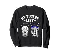 Mi Lista de Deseos Pelotas de Golf y Cerveza Sudadera