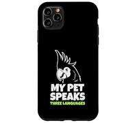 Mi Loro Habla Tres Idiomas Divertido pájaro cacatúa como Mascota Carcasa para iPhone 11 Pro MAX