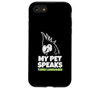 Mi Loro Habla Tres Idiomas Divertido pájaro cacatúa como Mascota Carcasa para iPhone SE (2020) / 7/8