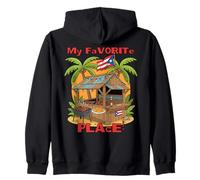 Mi Lugar Favorito Chinchorro puertorriqueño Sudadera con Capucha