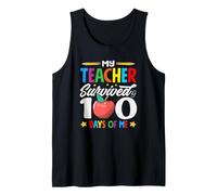 Mi Maestro sobrevivió 100 días de mi Escuela estudiantil Camiseta sin Mangas