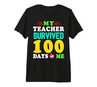 Mi Maestro sobrevivió 100 días de mí Funny 100th Day of School Camiseta Premium