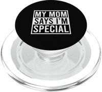 Mi mamá dice que soy especial, divertido niño favorito PopSockets PopGrip para MagSafe