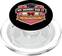 Mi Mamá Did It Graduado Mamá Orgullosa Niña Madre PopSockets PopGrip para MagSafe