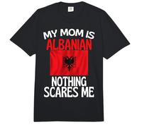 Mi Mamá Es Albanesa Nada Me Asusta Divertido Mamá Albanesa Comfort Colors Adult Heavyweight T-Shirt