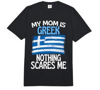 Mi mamá es Griega Nada me Asusta mamá Divertida Comfort Colors Adult Heavyweight T-Shirt