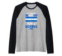 Mi mamá es nicaragüense Nada me Asusta Camiseta Manga Raglan