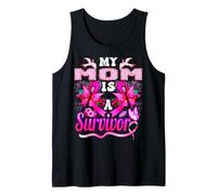 Mi mamá es una sobreviviente del cáncer de mama Girasol Camiseta sin Mangas