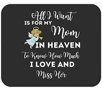 Mi Mamá Está En El Cielo. Amo Y Extraño A Mi Mamá. Mouse Pad Portátil Mousepad Agradable Alfombrilla De Escritorio para Oficina Gaming Hogar 25X30Cm