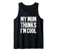 Mi Mamá Piensa Que Soy Fresco Divertido Adolescente Divertido Nerd Camiseta sin Mangas