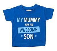 Mi mamá tiene una impresionante son disponible en tamaños camiseta para bebé 0 - 6 meses a 14 - 15 años varios colores día de la madre azul azul Talla:0-6 meses