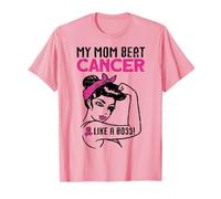Mi mamá venció al cáncer de mama como una pelea de sobrevivientes de guerrero jefe Camiseta