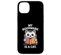 Mi Marcador es Divertido para los Amantes de la Lectura de Gatos Carcasa para iPhone 14 Plus