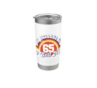 Mi marido es 65 y todavía caliente esposa orgullosa cumpleaños 65 Vaso térmico de acero inoxidable de doble pared