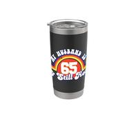 Mi marido es 65 y todavía caliente esposa orgullosa cumpleaños 65 Vaso térmico de acero inoxidable de doble pared