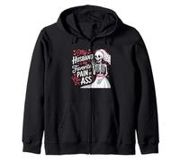 Mi Marido es mi Dolor Favorito en el Culo Esqueleto Esposa Sudadera con Capucha